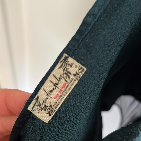 Free people intimately backless teal halter bodysuit size S - Picture 3 of 3